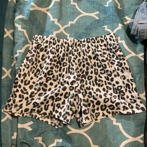 Cheetah print pj shorts